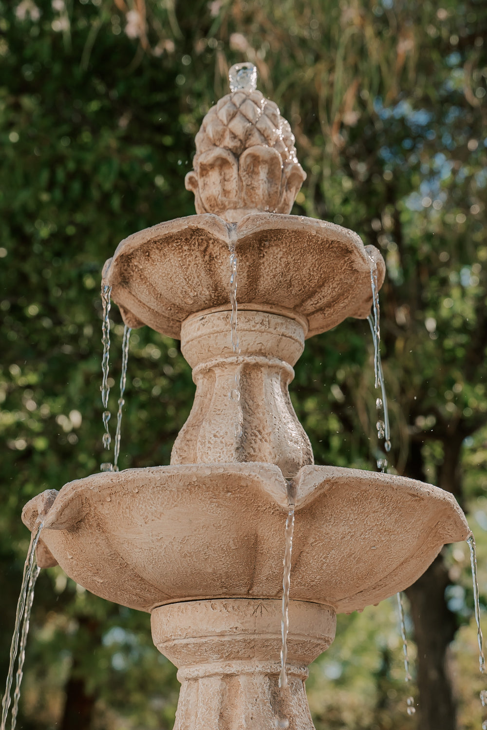 Golden Crown — 51" 3-Tier Pineapple Fountain