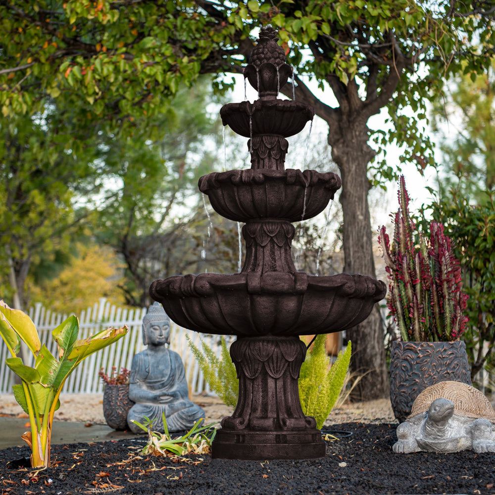 Willow Cascade — 58.3" 3-Tier Leaf Fountain