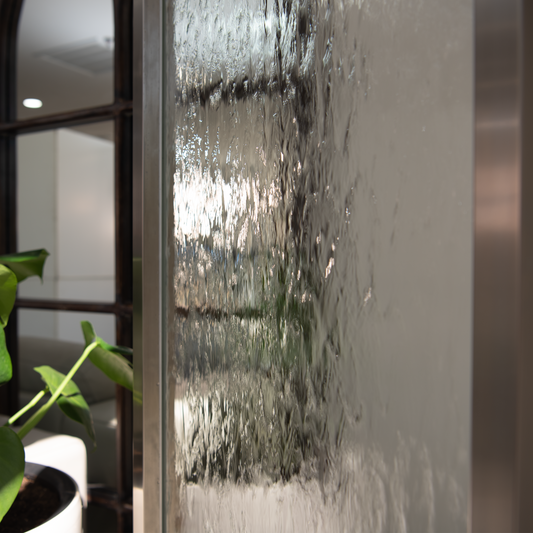 72" Steel Clear Glass Fountain