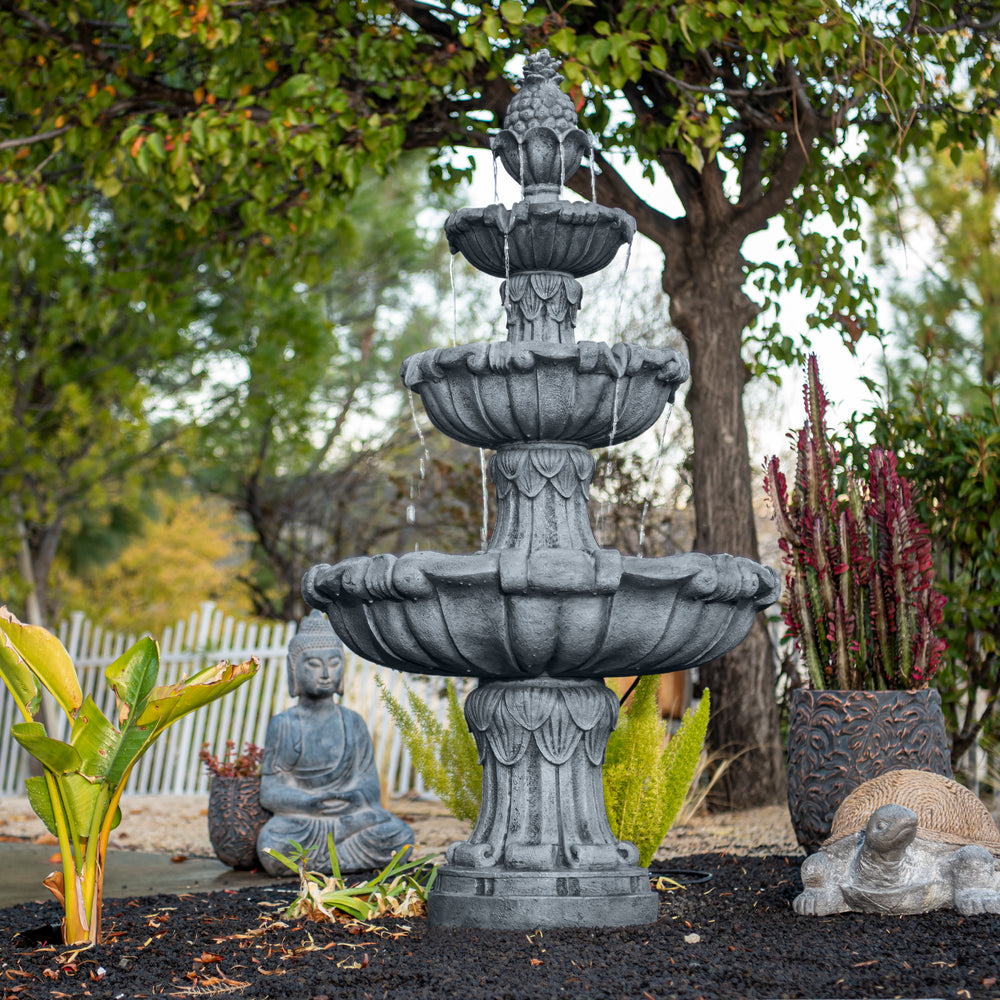 Willow Cascade — 58.3" 3-Tier Leaf Fountain