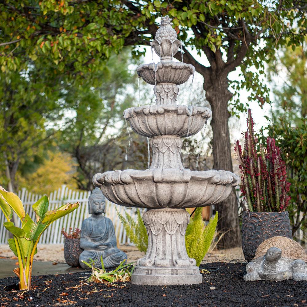 Willow Cascade — 58.3" 3-Tier Leaf Fountain