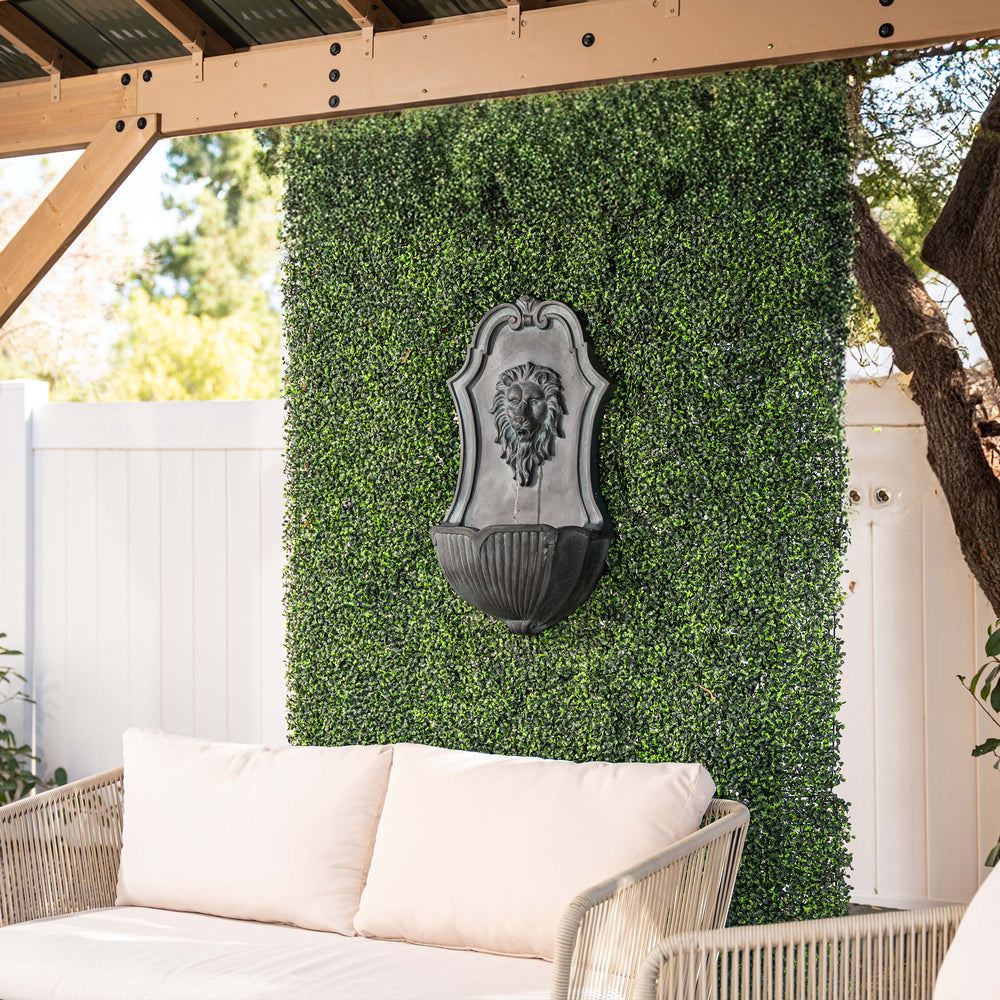 Leo's Watch — 30" Solar Lion Head Wall Fountain