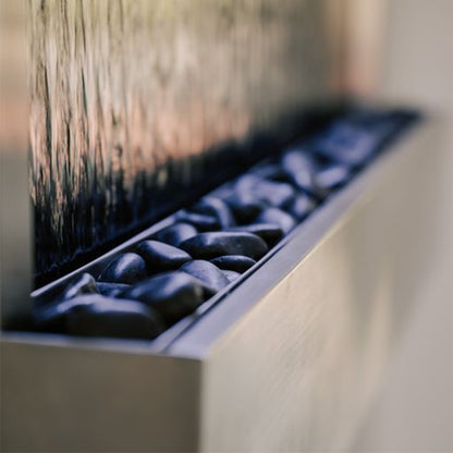 47" Indoor Wall-Mounted Mirror Waterfall Fountain