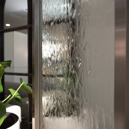 72" Steel Clear Glass Fountain